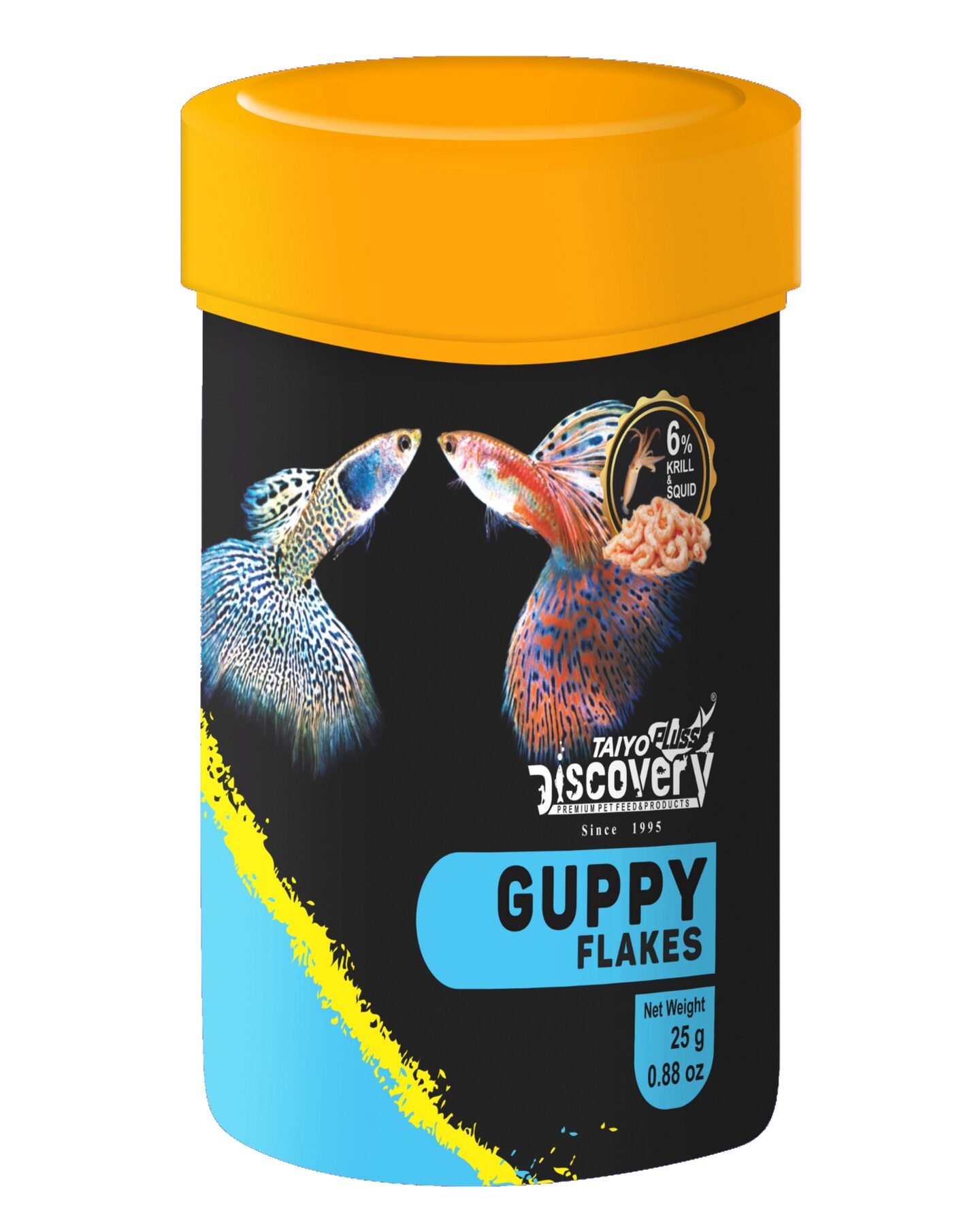 Taiyo Pluss Discovery® Guppy Flakes Fish Food – 25 g (Pack of 1)